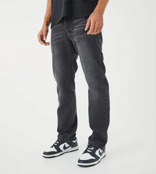 Faded Straight Fit Jeans