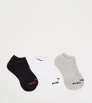 Pack of 3 Non Terry No Show Socks