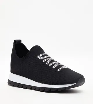 ABBI Logo Embellished Slip-On Shoes