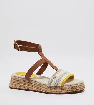 Crochet Platform Espadrille Sandals