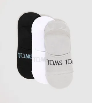 Pack of 3 Logo Detail No Show Socks