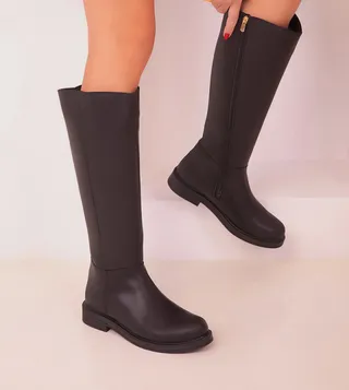 Round Toe Knee High Boots