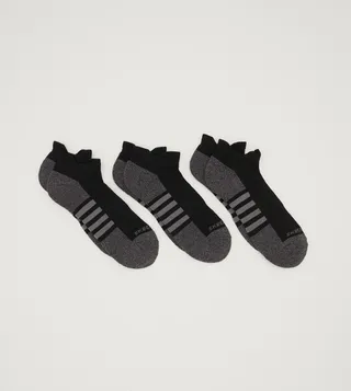Pack of 3 Logo Detail Striped Ankle Socks