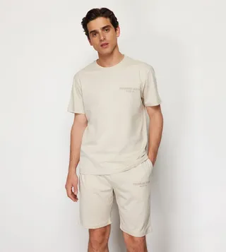 Printed Short Sleeves Pyjama Set
