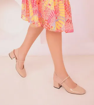 Slingback Block Heel Pumps