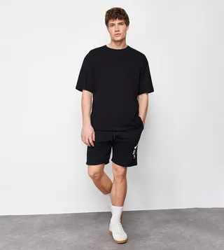 Printed Drawstring Waist Shorts