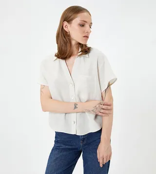Solid Short Sleeves Shirt