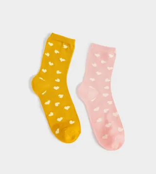 2-Pack Printed Socket Socks