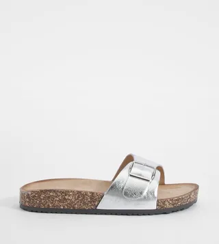 Metallic Buckle Detail Sliders