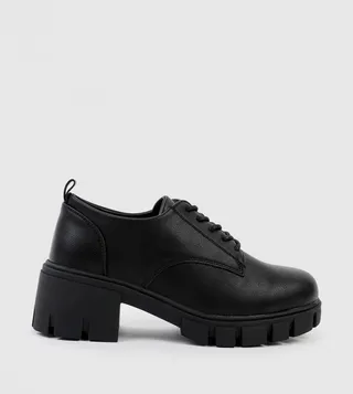 Lace-Up Chunky Derby Shoes