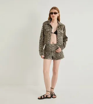 Leopard Patterned Shorts