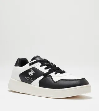Color Block Lace-Up Shoes