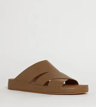 Textured Open Toe Arabic Sandals