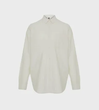 Textured Long Sleeves Oversized Shirt