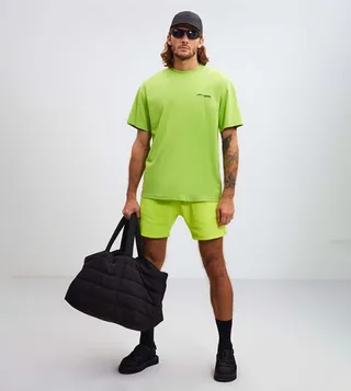 Solid Drawstring Waist Shorts