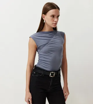 Gathered Detail Stretchable Top