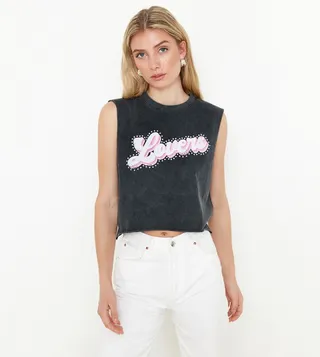 Printed Sleeveless Top