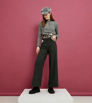 Shimmer Detail Crop Top