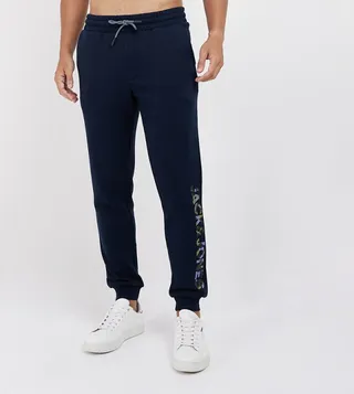 Printed Drawstring Waist Joggers