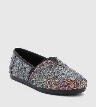 ALPARGATA Glitter Slip-On Shoes
