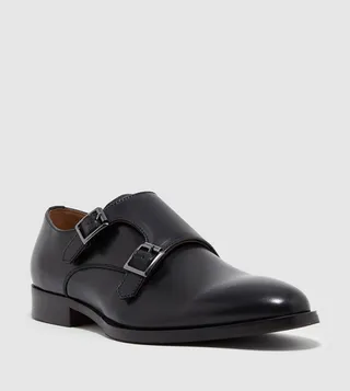 RAUL Almond Toe Monk Strap Shoes