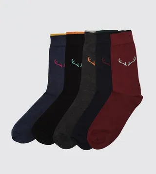 5 Pack Crew Socks