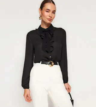 Removable Bow Detail Shirt
