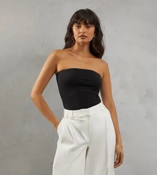 Soft Touch Bandeau Bodysuit Top