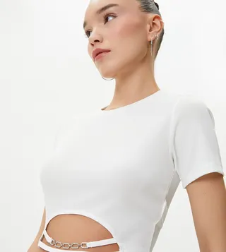 Accessory Detail Crop Top