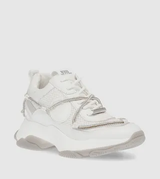 MOTOCROSS Embellished Lace-Up Sneakers