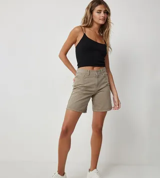 Bungee Strap Seamless Crop Top