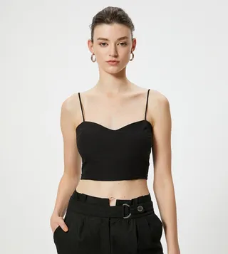 Solid Crop Cami Top