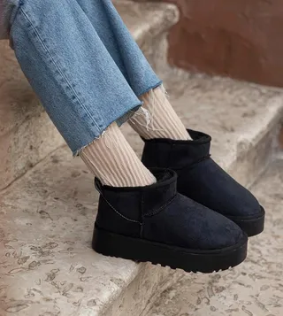 Suede Insulated Winter Boots