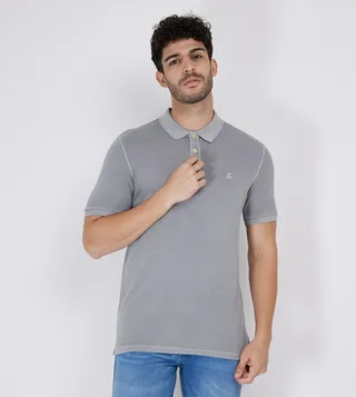 Logo Detail Short Sleeves Polo T-Shirt