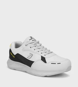 Logo Detail Knitted Lace-Up Sneakers