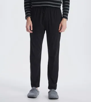 Solid Drawstring Waist Pajama Bottom