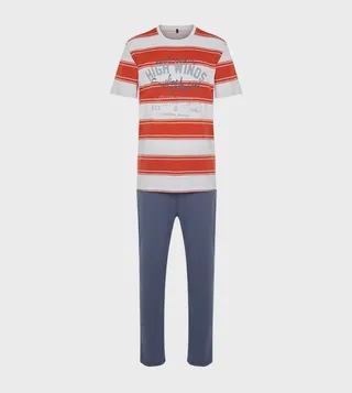 Printed Short Sleeves Pyjama Set