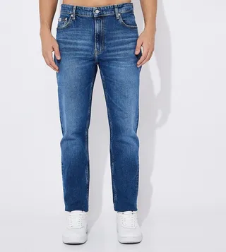 Faded Mid Rise Slim Fit Jeans