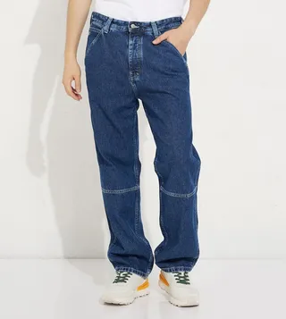 Solid Skater Worker Jeans