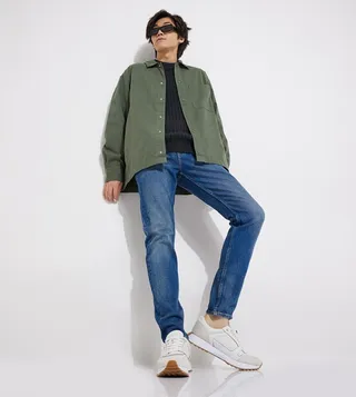 Mid-Rise Skinny Fit Jeans