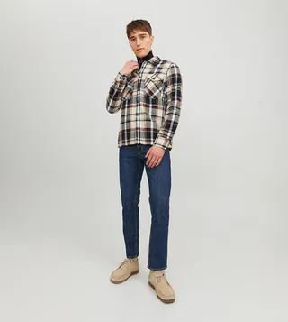 Mid-Rise Straight Fit Jeans