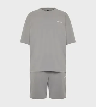 Printed Cotton Short Tracksuit