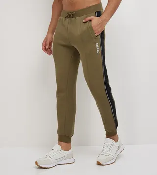 Logo Print Drawstring Waist Joggers
