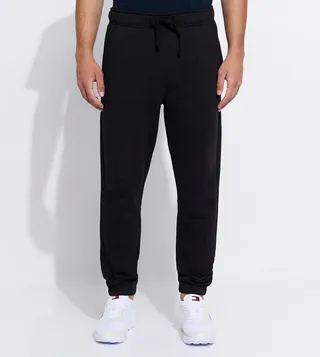 Logo Badge Drawstring Waist Joggers