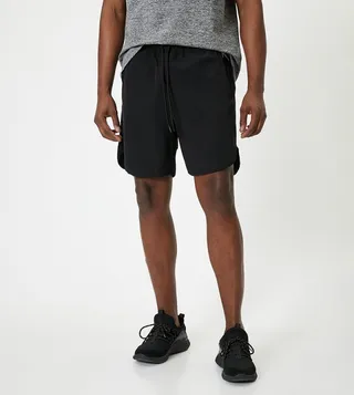 Drawstring Waist Active Shorts