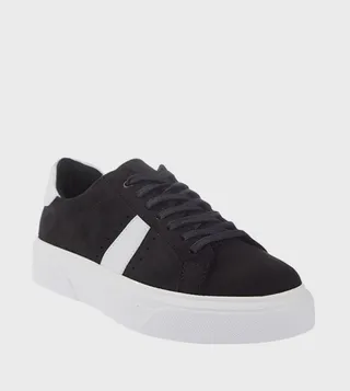 Color Block Lace-Up Sneakers