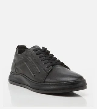 Textured Lace-Up Shoes
