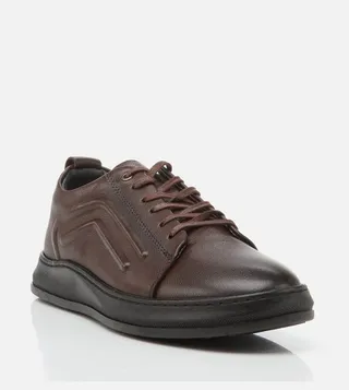 Textured Lace-Up Shoes