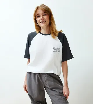 Color Block Crew Neck T-Shirt
