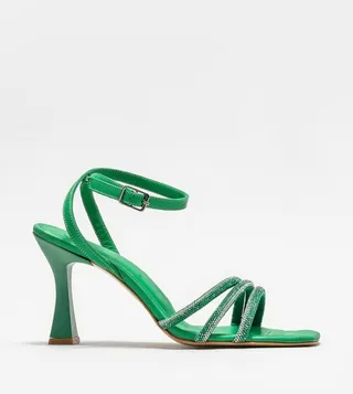 Embellished Heel Sandals